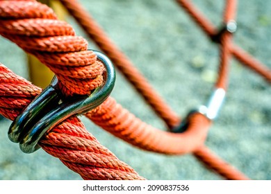 Climbing Rope At A Playground - Photo