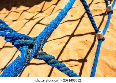 Climbing Rope At A Playground - Photo