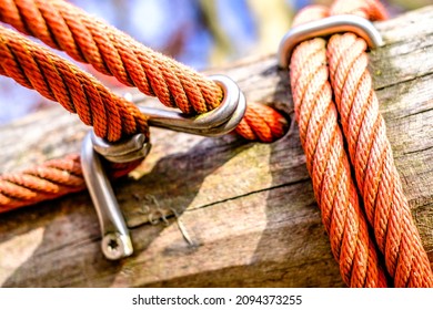 Climbing Rope At A Playground - Photo