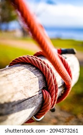 Climbing Rope At A Playground - Photo