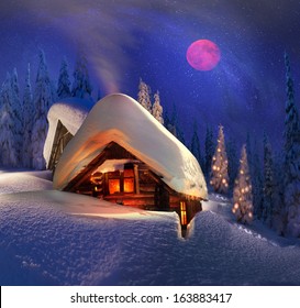 Snowy Hut Images Stock Photos Vectors Shutterstock