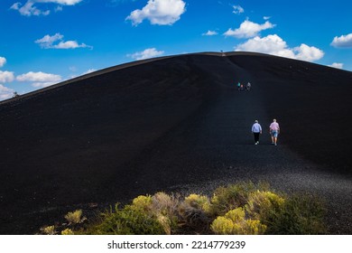 Climbing A Volcanic Cinder Cone