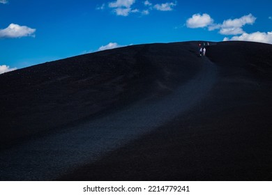 Climbing A Volcanic Cinder Cone