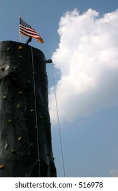 A climbing wall abstract