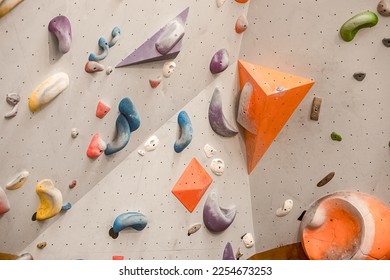 climbing wall setup, indoor bouldering or gym climbing. High quality photo - Powered by Shutterstock