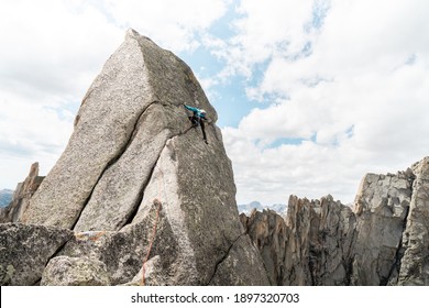 Climbing Wolfshead In Cirque Of The Towers 