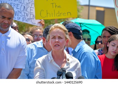 Clint, Texas / USA - 1 July 2019
Clint Border Patrol Station
Democrat Representative Madeleine Dean
Described A Broken And Horrifying System Of Immigration Detention At The Nation's Southern Border