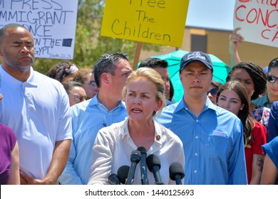 Clint, Texas / USA - 1 July 2019
Clint Border Patrol Station
Democrat Representative Madeleine Dean
Described A Broken And Horrifying System Of Immigration Detention At The Nation's Southern Border