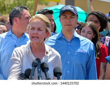 Clint, Texas / USA - 1 July 2019
Clint Border Patrol Station
Democrat Representative Madeleine Dean
Described A Broken And Horrifying System Of Immigration Detention At The Nation's Southern Border