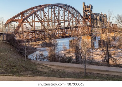 Clinton Presidential Park Bridge In Little Rock, Arkansas