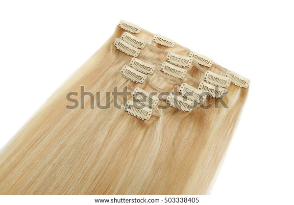 Clip Straight Light Brown Mix Blonde Stock Photo Edit Now 503338405