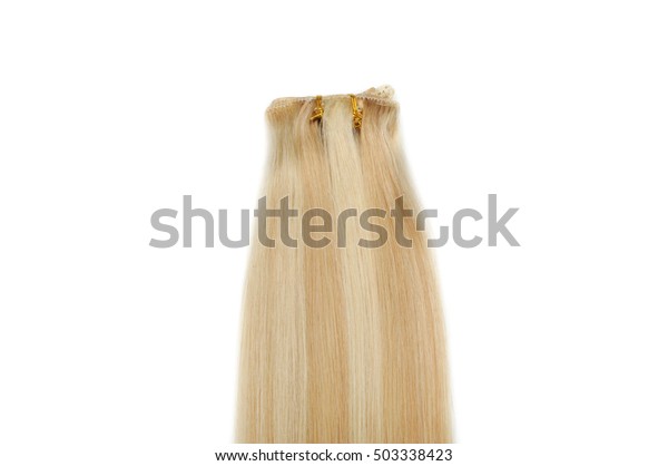 Clip Straight Light Brown Mix Blonde Stock Photo Edit Now 503338423