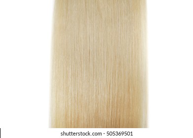 Clip In Straight Long Platinum Blonde Human Hair Extensions