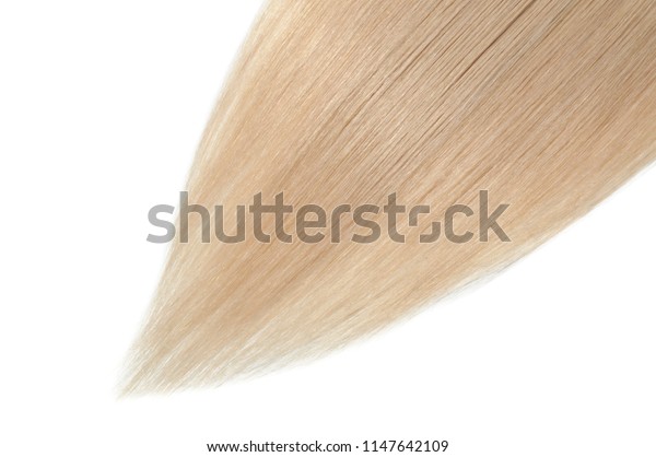Clip Straight Strawberry Blonde Human Hair Stock Photo Edit Now