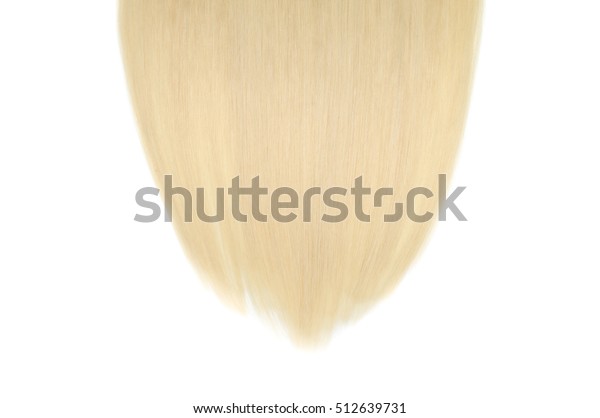 Clip Straight White Blonde Human Hair Stock Photo Edit Now 512639731