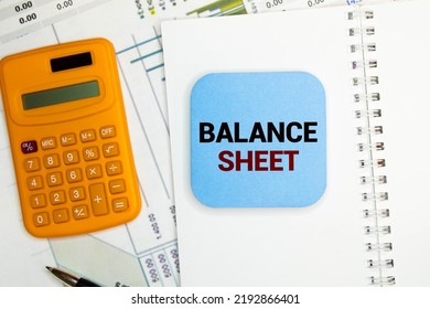 Clipboard With Text BALANCE SHEET And Keyboard And Chart On White Background.