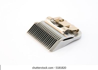 Clipper Blade Perfectly Isolated Over White Background