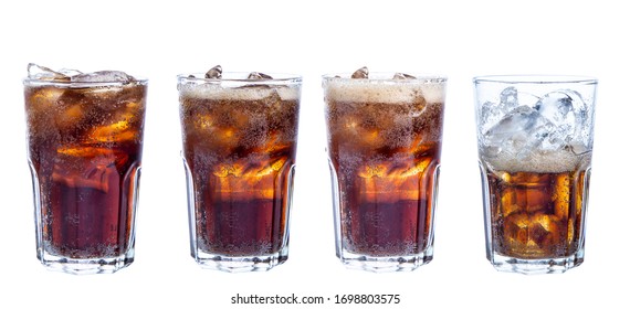 Clipping Path  Cola Isolated On White Background