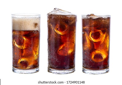 Clipping Path  Cola Isolated On White Background