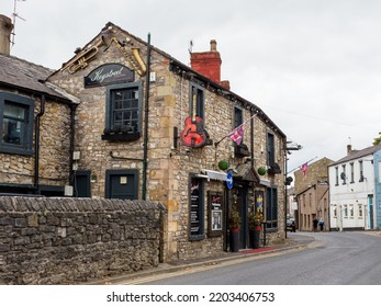 Clitheroe Lancashire UK August 2022 Night Time Music Venue In The Center Of Town