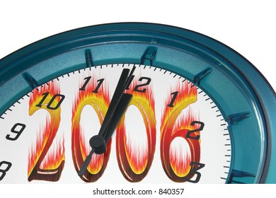 clock with 2006 text for background 5