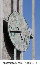 Clock Of Aarhus City Hall In Denmark