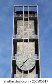 Clock Of Aarhus City Hall In Denmark