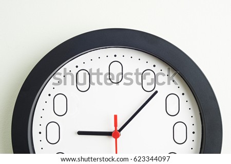 Clock Face To Illustrate Concept Of Zero Hour Employment Contracts