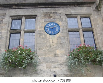 Clock and Flowers