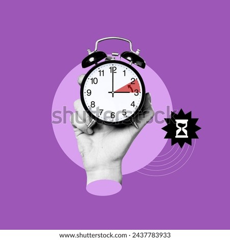 Clock goes backwards, hand with clock, time change, energy saving, Time, Clock, Change, Winter, Set time, Clock face, Check time, Back view, Adjust, Compliance