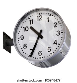 Clock isolatewd over white background