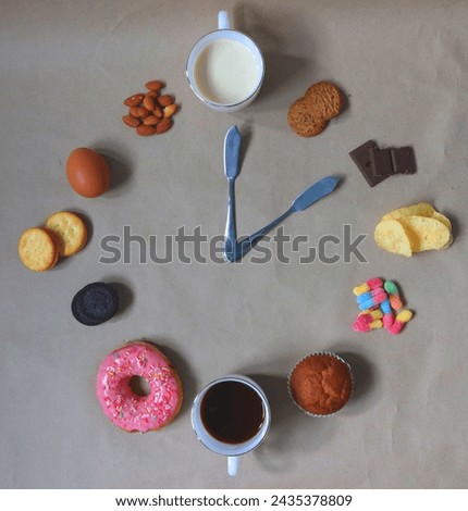 A Clock made from my candy