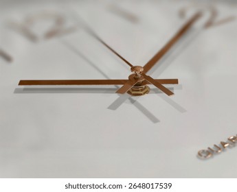 clock and its middle mechanical pointers