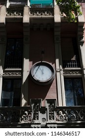 Clock on a building side