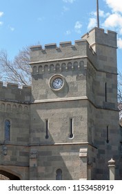 clock on the old tower