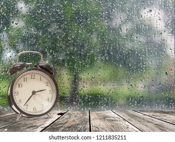 The clock on the time background and the important part cliping.