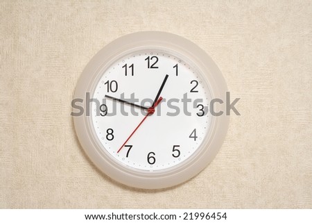 clock on the wall