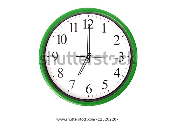 Clock Serie Showing 7 Oclock Isolated Stock Photo 125202287 | Shutterstock