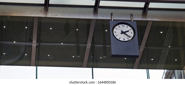 Clock at Station. on the morning time