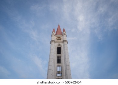 clock tower with blue sky