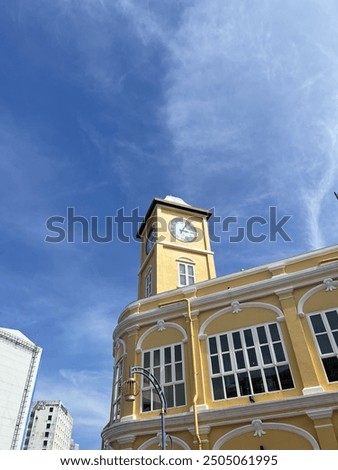 Clock Tower Building at Phuket Old Town