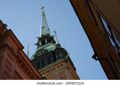 Clock Tower Cathedral Stockholm Sweden Stock Photo Shutterstock