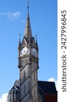 Clock tower at city centre leicester