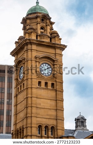 Clock Tower of General Post Office (GPO) in Hobart - Tasmania