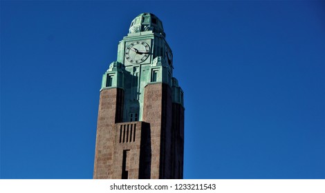 The Clock Tower Of Helsinki Central Station By Eliel Saarinen