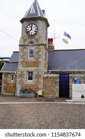 Clock Tower At Liberation Monument, St Peter Port, Guernsey
					