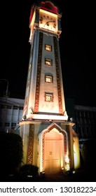 Clock tower at night