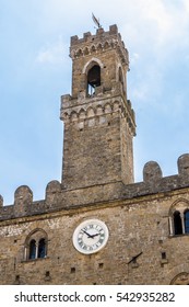 Clock tower of an old building.