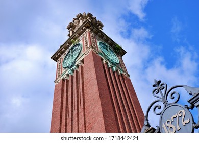 Clock Tower On Brown University Campus