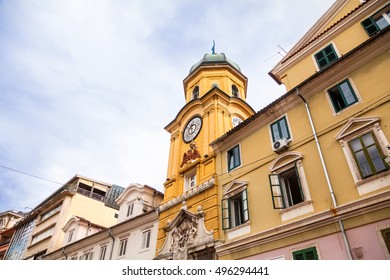 Clock Tower In Rijeka, Croatia